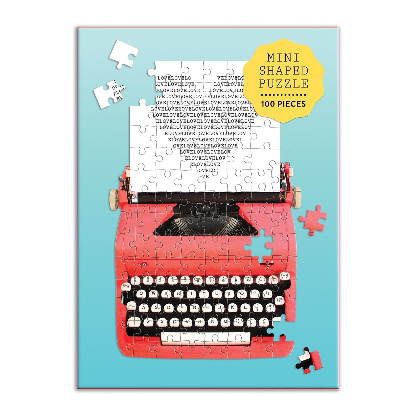 Just My Type Vintage Typewriter - 100 Piece Mini Shaped Puzzle