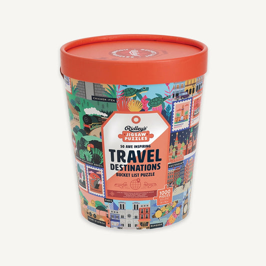 50 Awe-Inspiring Travel Destinations Bucket List - 1000 Piece Puzzle