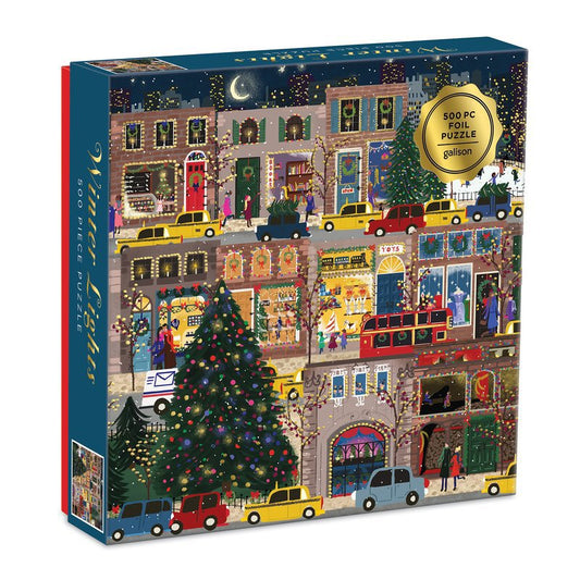 Winter Lights Foil Puzzle - 500 Piece Puzzle