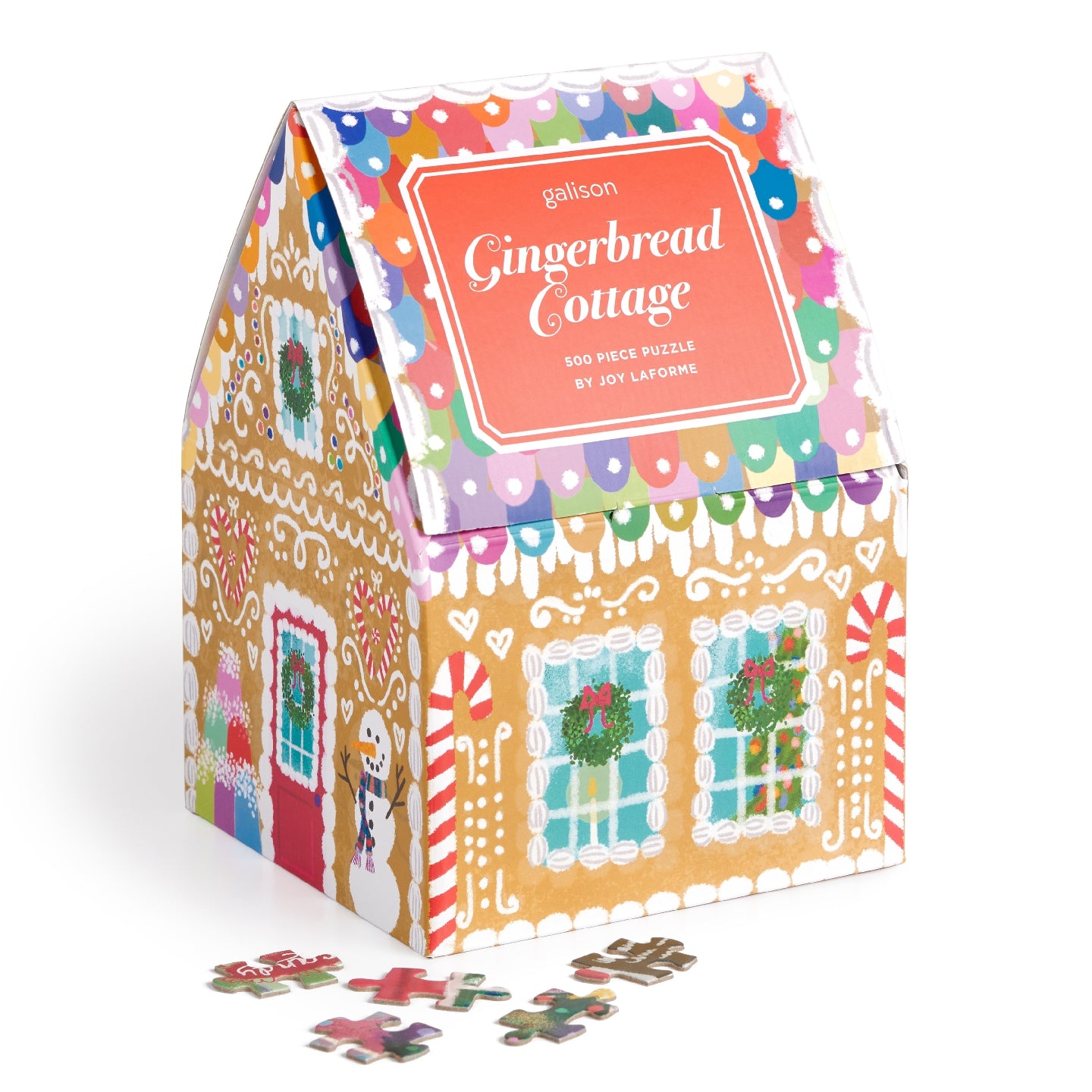 Joy Laforme Gingerbread Cottage 500 Piece Puzzle In A House