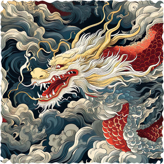 Lunar Dragon - 50 Piece Mini Wooden Puzzle