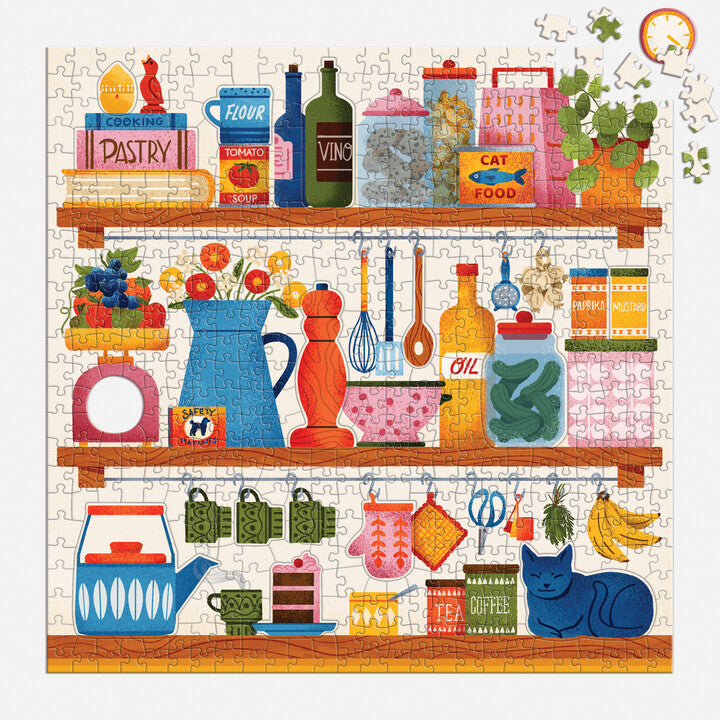 Kitchen Essentials - 500 Piece Puzzle with Shaped Pieces