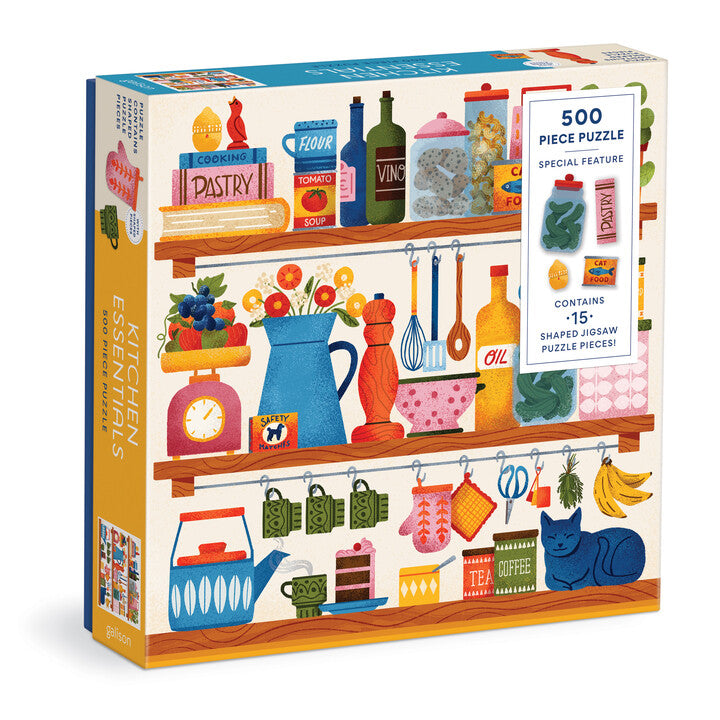 Kitchen Essentials - 500 Piece Puzzle with Shaped Pieces