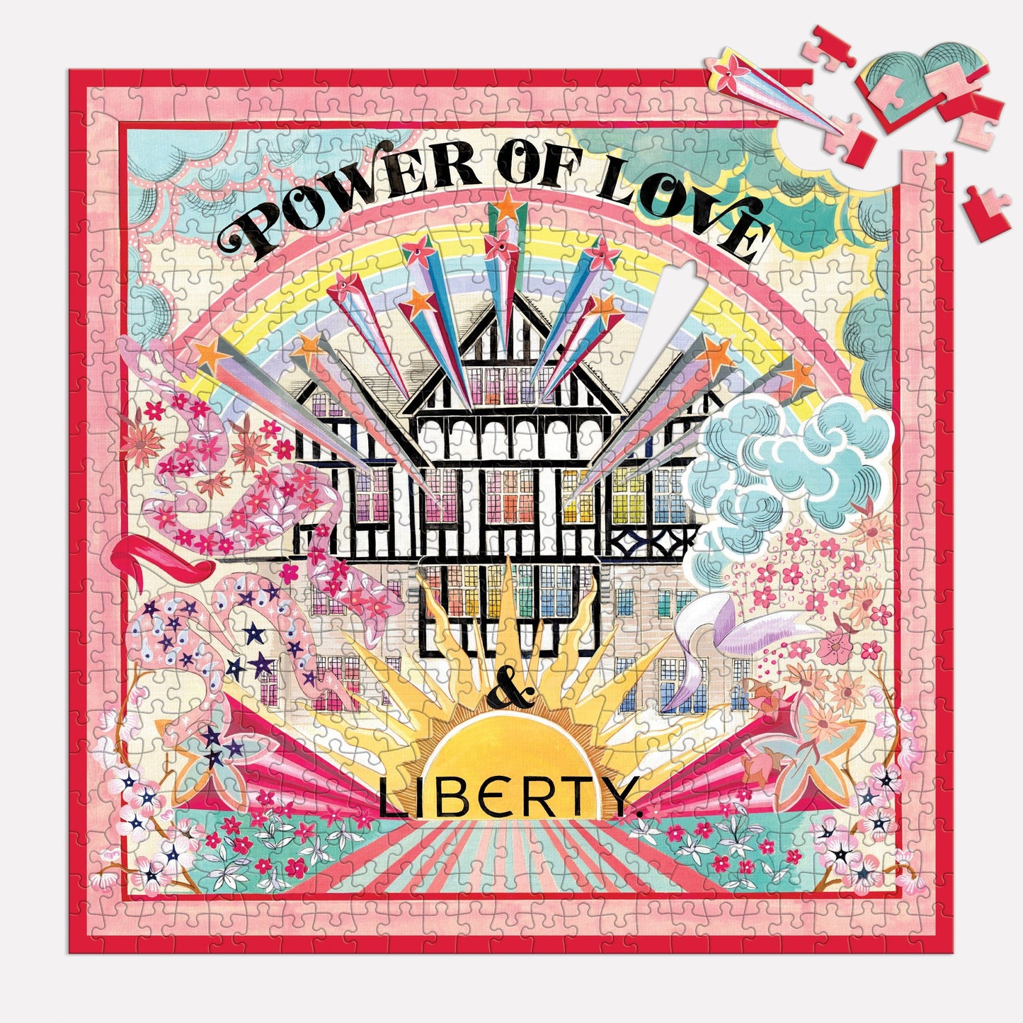 Liberty Power of Love - 500 Piece Double Sided Puzzle with Shaped Pieces