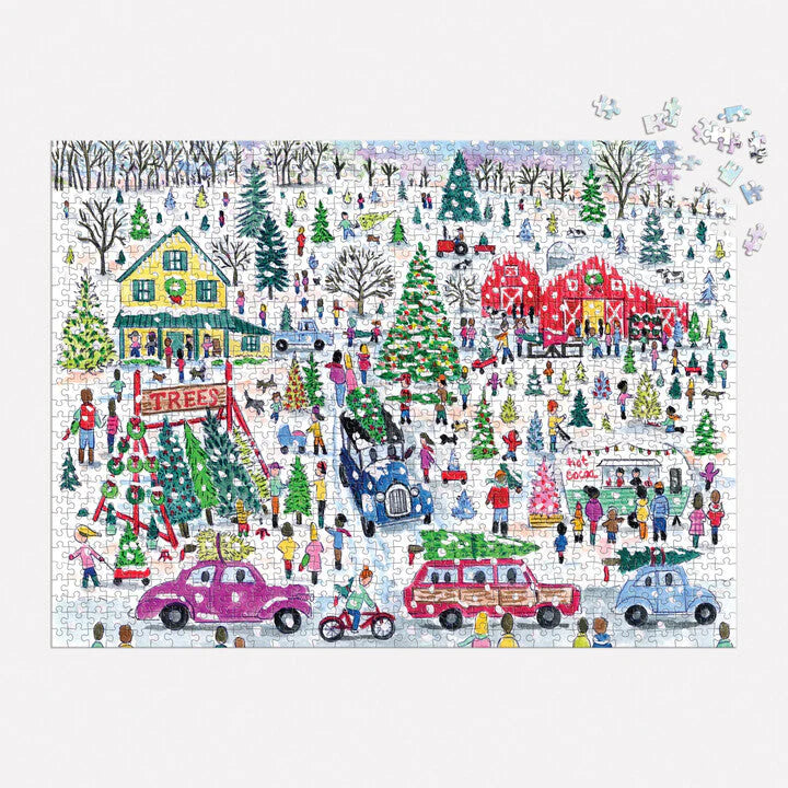 Michael Storrings Christmas Tree Farm 1000 Piece Foil Puzzle